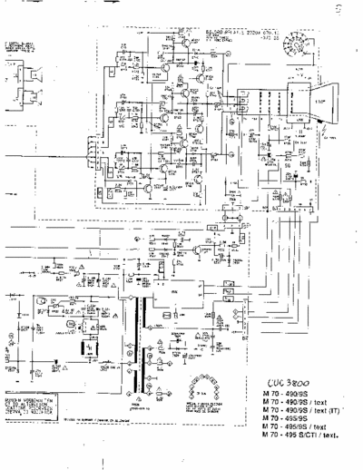 Grundig M70-490 Chassis CUC3800
Models
M70-490/9S
M70-495/9S
M70-495/S